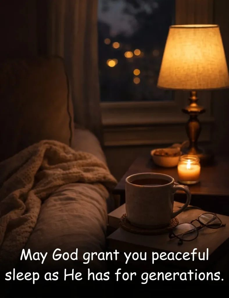 May God grant you peaceful sleep as He has for generations.