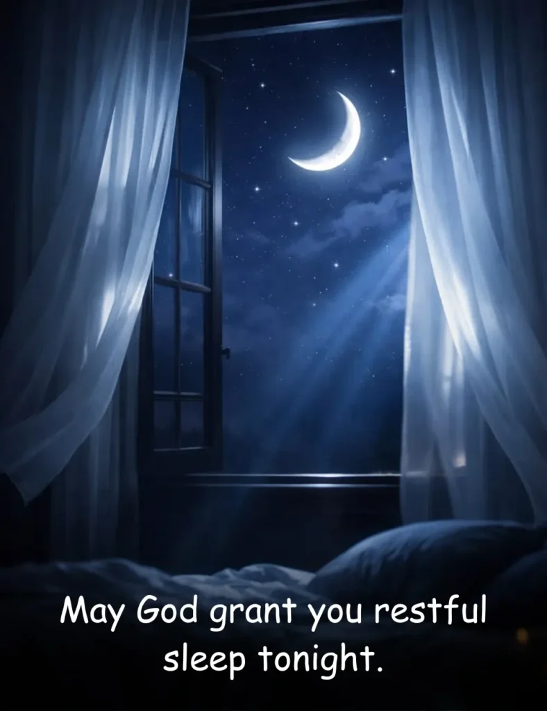 May God grant you restful sleep tonight.