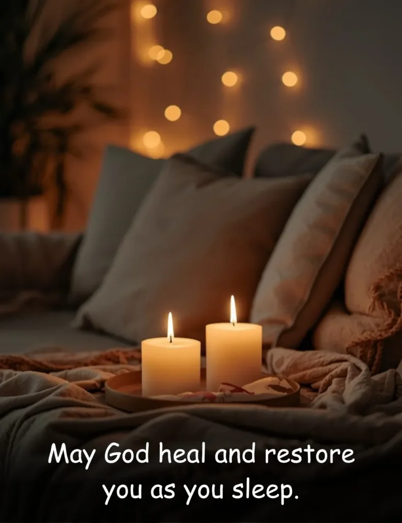 May God heal and restore you as you sleep.