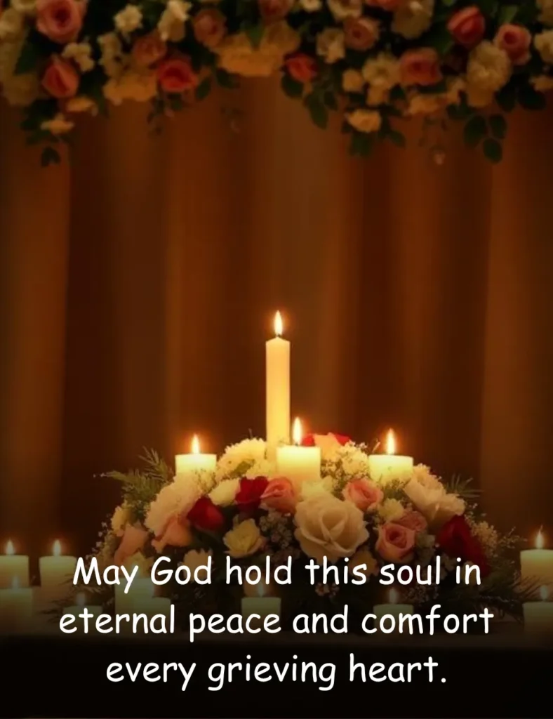 May God hold this soul in eternal peace and comfort every grieving heart.