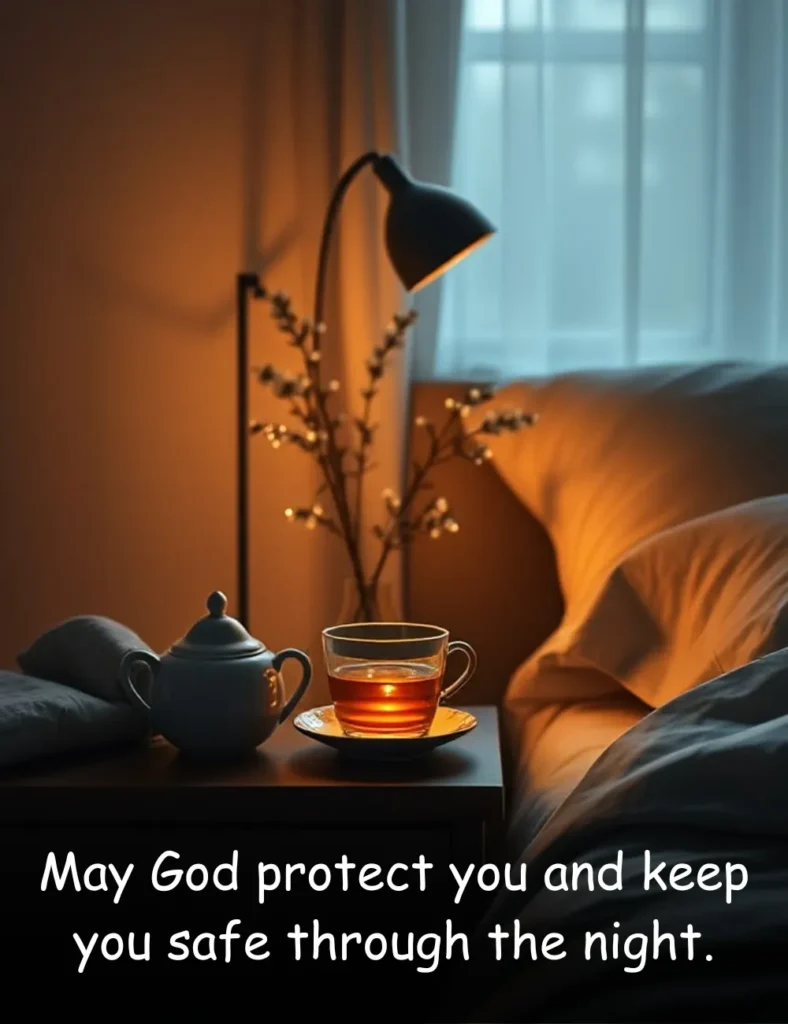 May God protect you and keep you safe through the night.