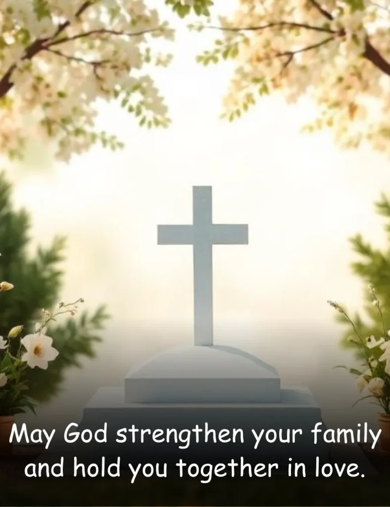 May God strengthen your family and hold you together in love.