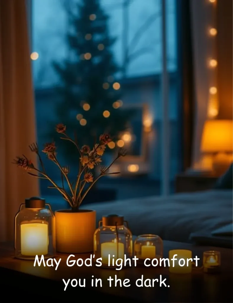 May God’s light comfort you in the dark.