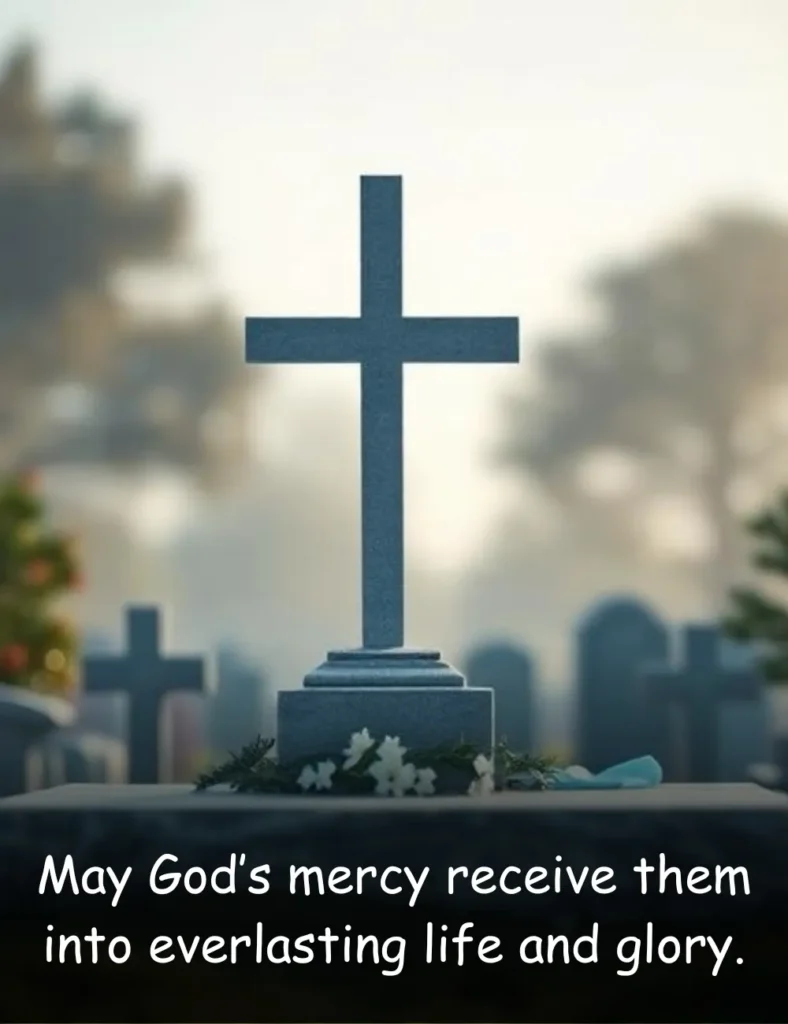 May God’s mercy receive them into everlasting life and glory.