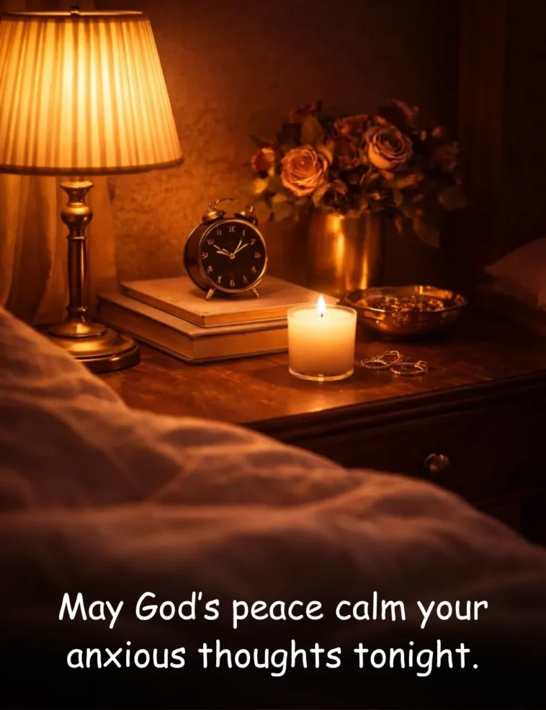 May God’s peace calm your anxious thoughts tonight.