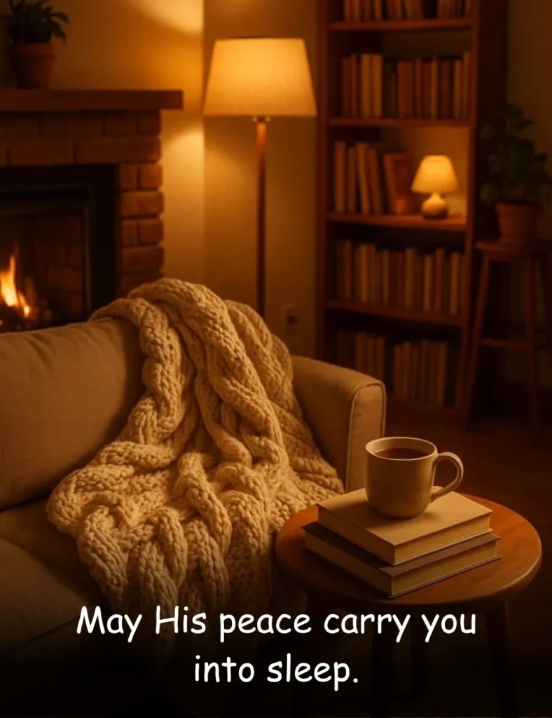 May His peace carry you into sleep.