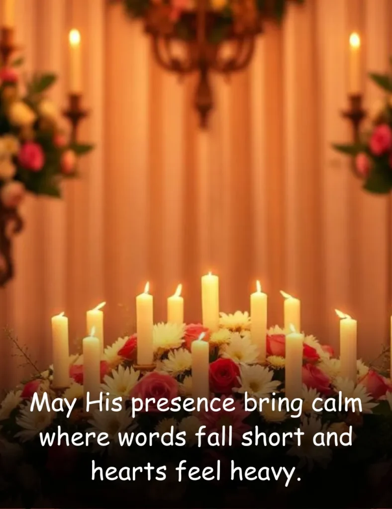 May His presence bring calm where words fall short and hearts feel heavy.