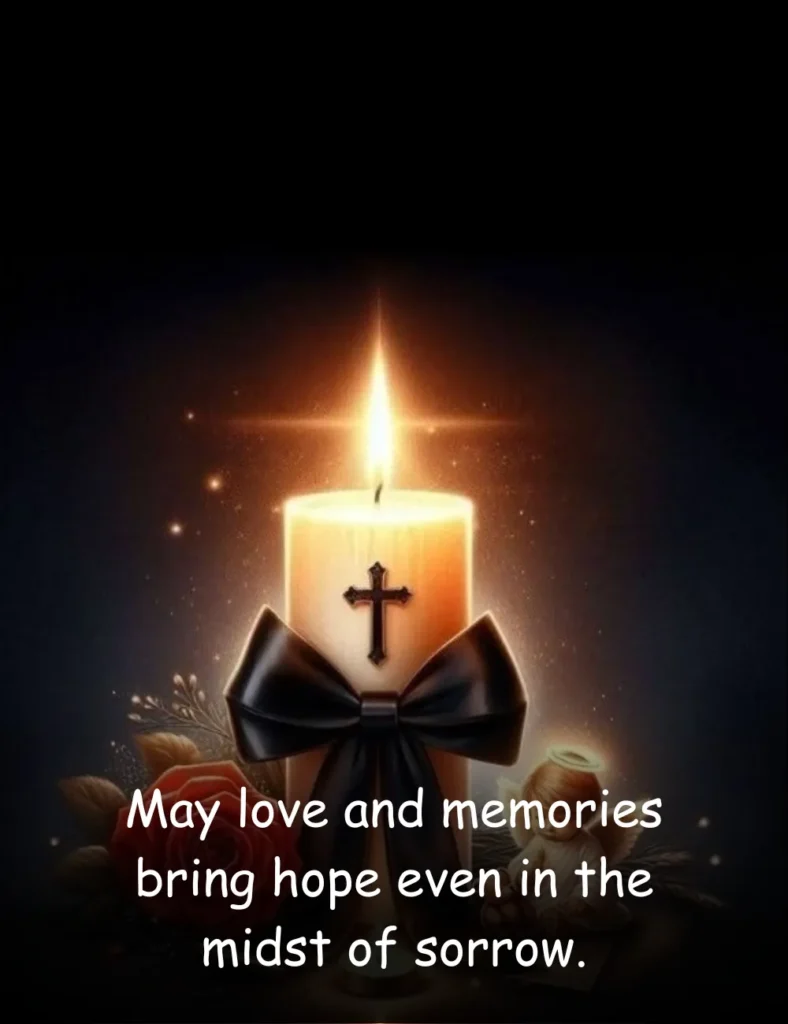 May love and memories bring hope even in the midst of sorrow.