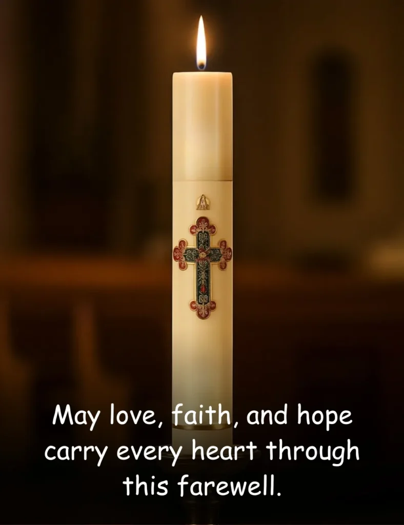 May love, faith, and hope carry every heart through this farewell.