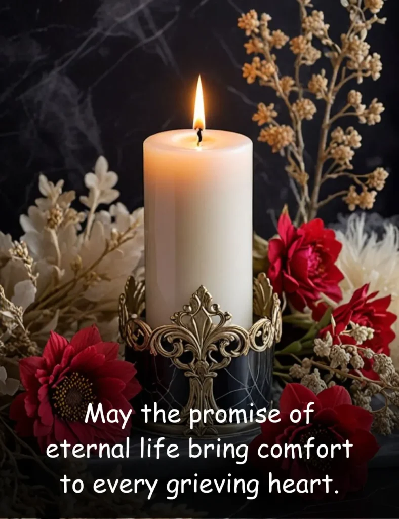 May the promise of eternal life bring comfort to every grieving heart.
