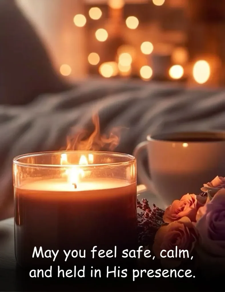 May you feel safe, calm, and held in His presence.