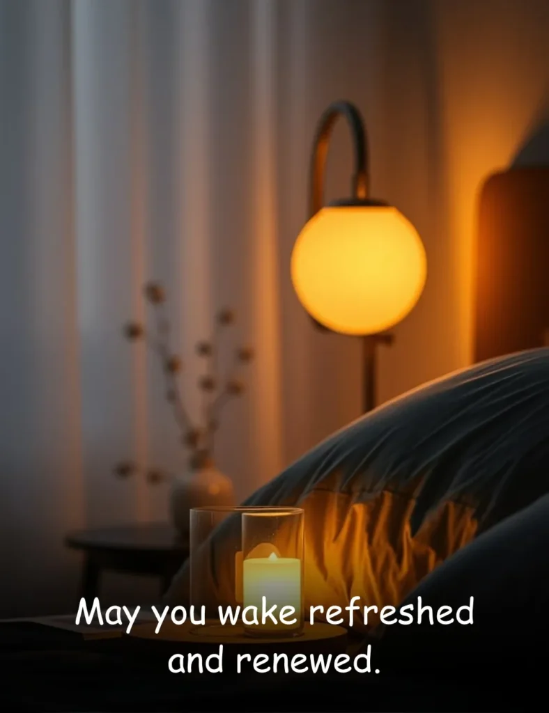 May you wake refreshed and renewed.