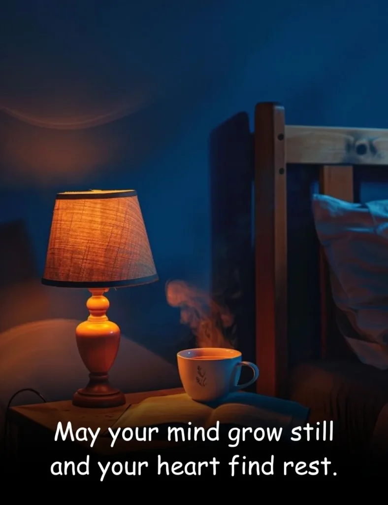 May your mind grow still and your heart find rest.