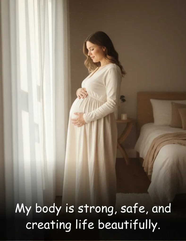 My body is strong, safe, and creating life beautifully.