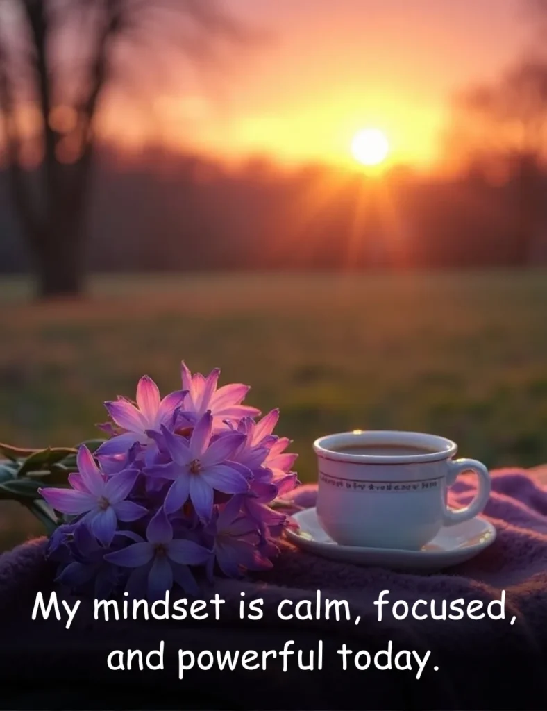 My mindset is calm, focused, and powerful today.