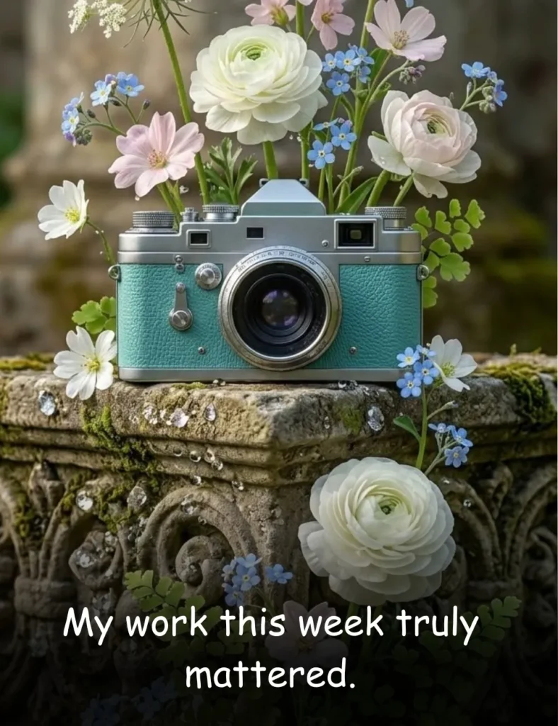 My work this week truly mattered.