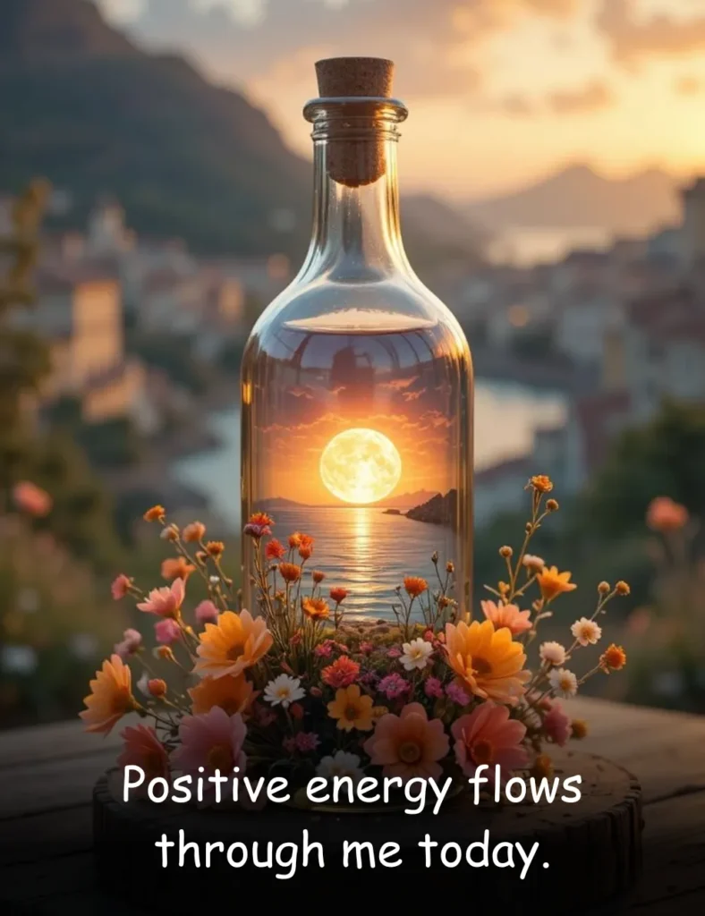 Positive energy flows through me today.