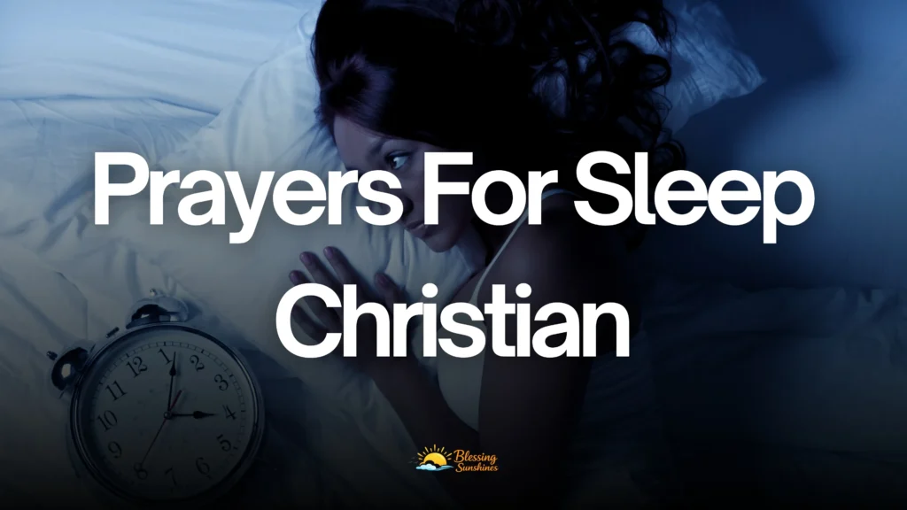 Prayers For Sleep Christian
