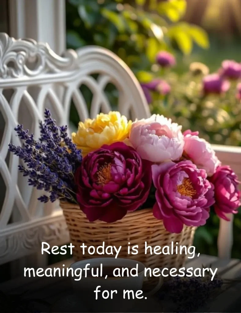 Rest today is healing, meaningful, and necessary for me.