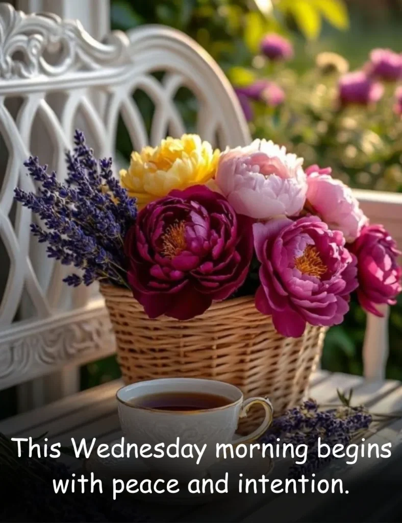 This Wednesday morning begins with peace and intention.