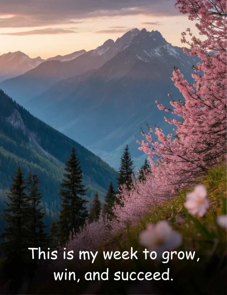 This is my week to grow, win, and succeed.