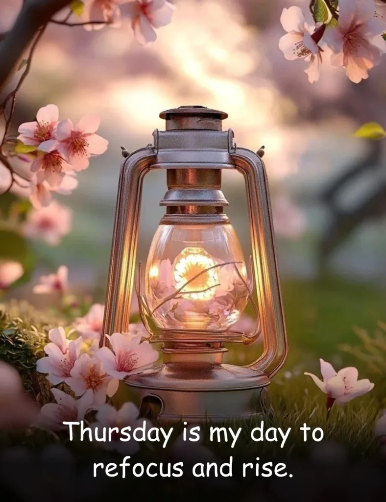 Thursday is my day to refocus and rise.