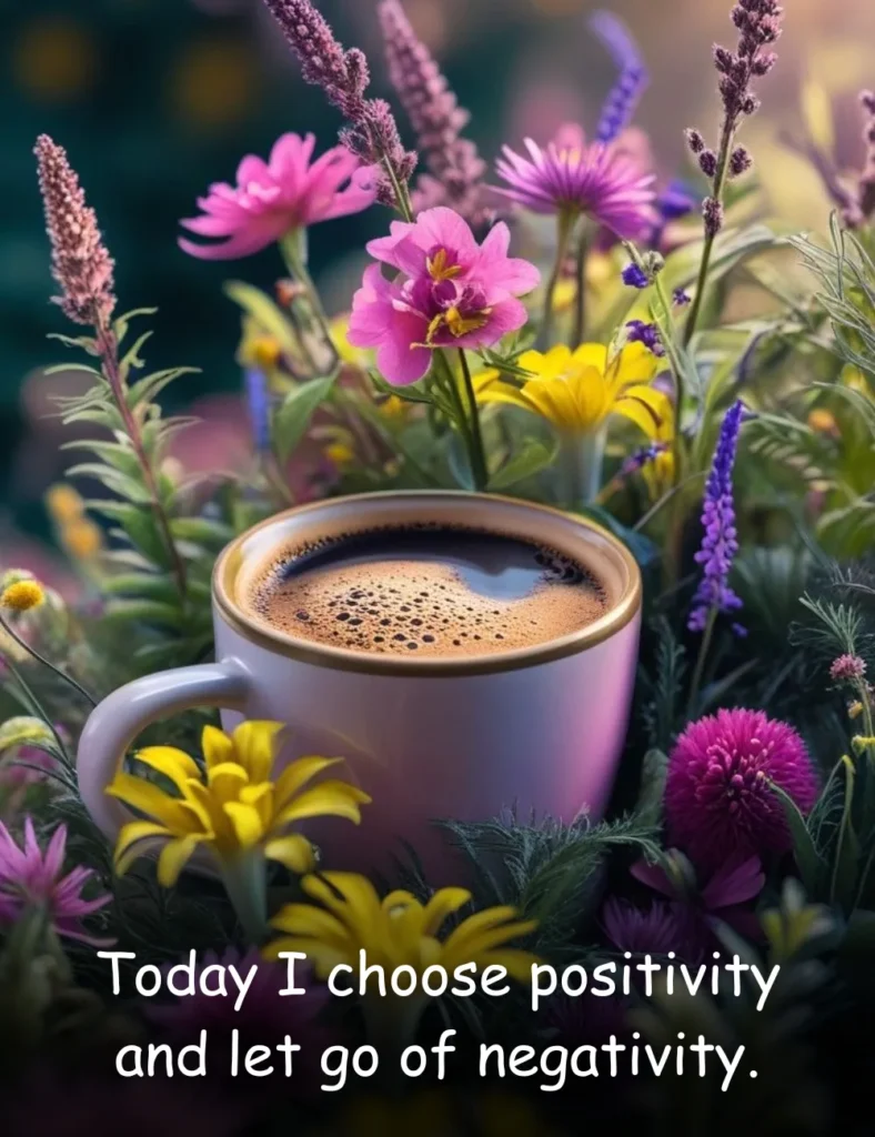 Today I choose positivity and let go of negativity.