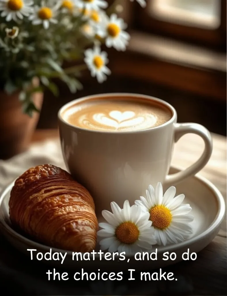 Today matters, and so do the choices I make.