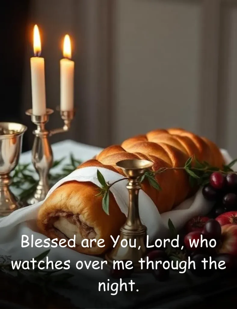 Blessed are You, Lord, who watches over me through the night.