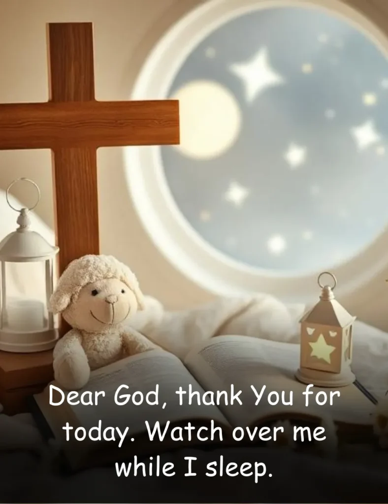 Dear God, thank You for today. Watch over me while I sleep.