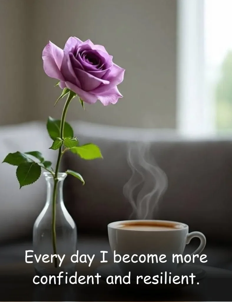 Every day I become more confident and resilient.