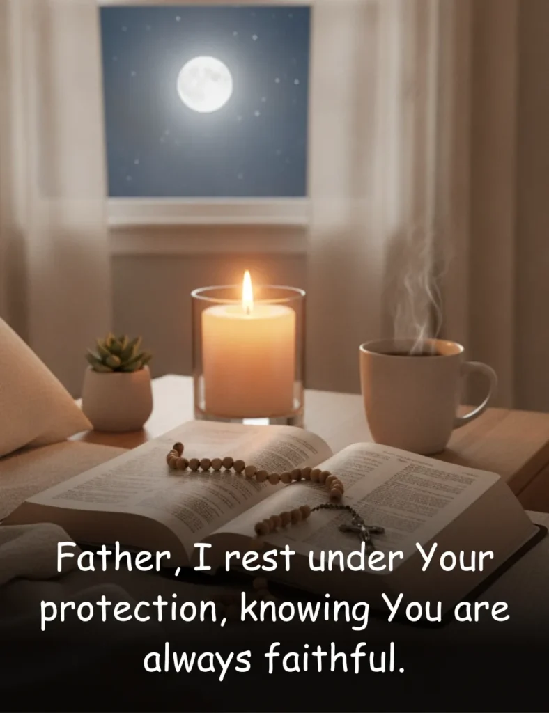 Father, I rest under Your protection, knowing You are always faithful.