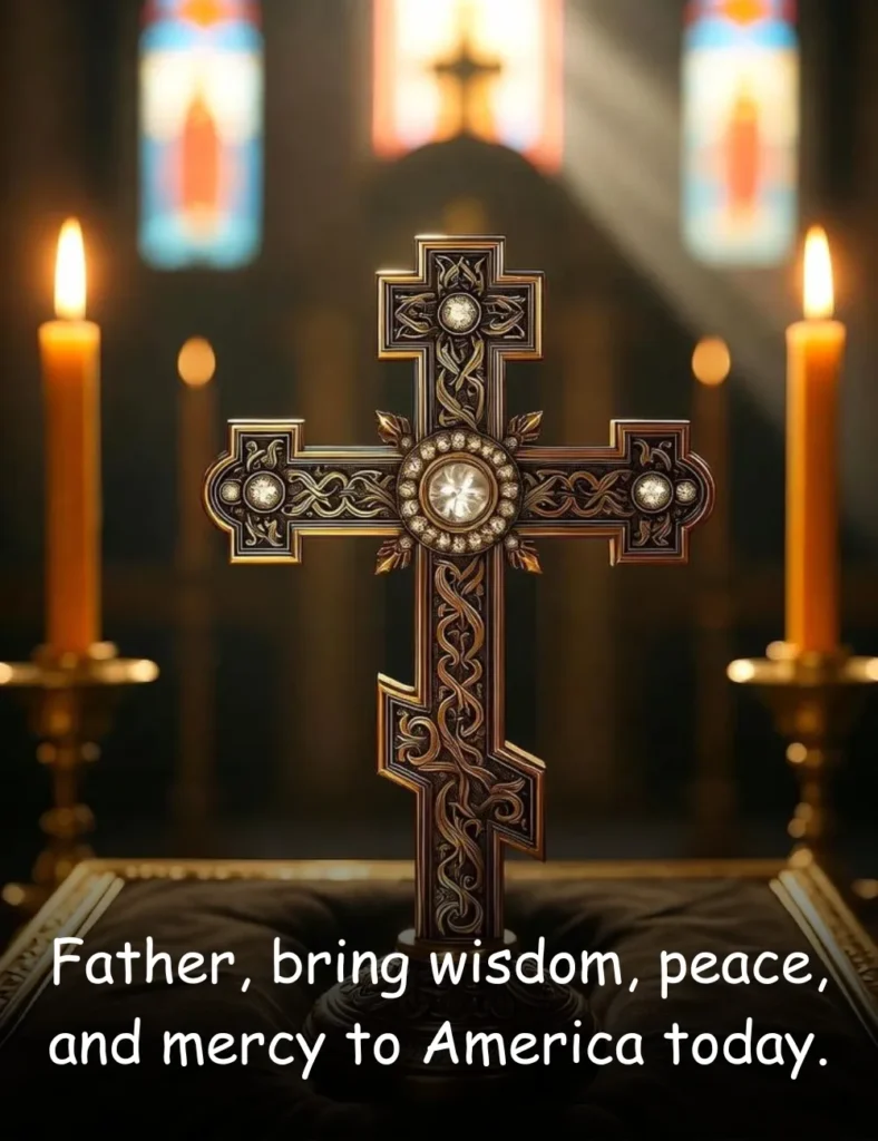 Father, bring wisdom, peace, and mercy to America today.