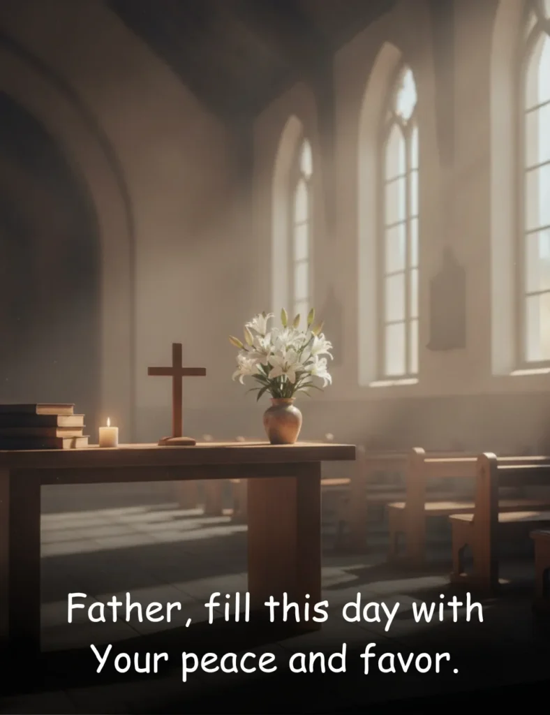 Father, fill this day with Your peace and favor.