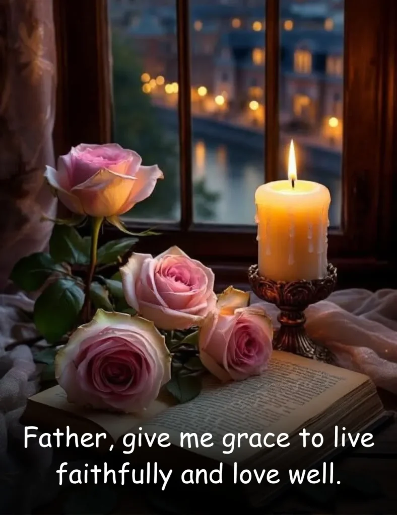 Father, give me grace to live faithfully and love well.