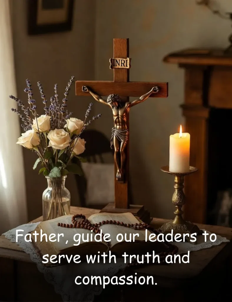 Father, guide our leaders to serve with truth and compassion.