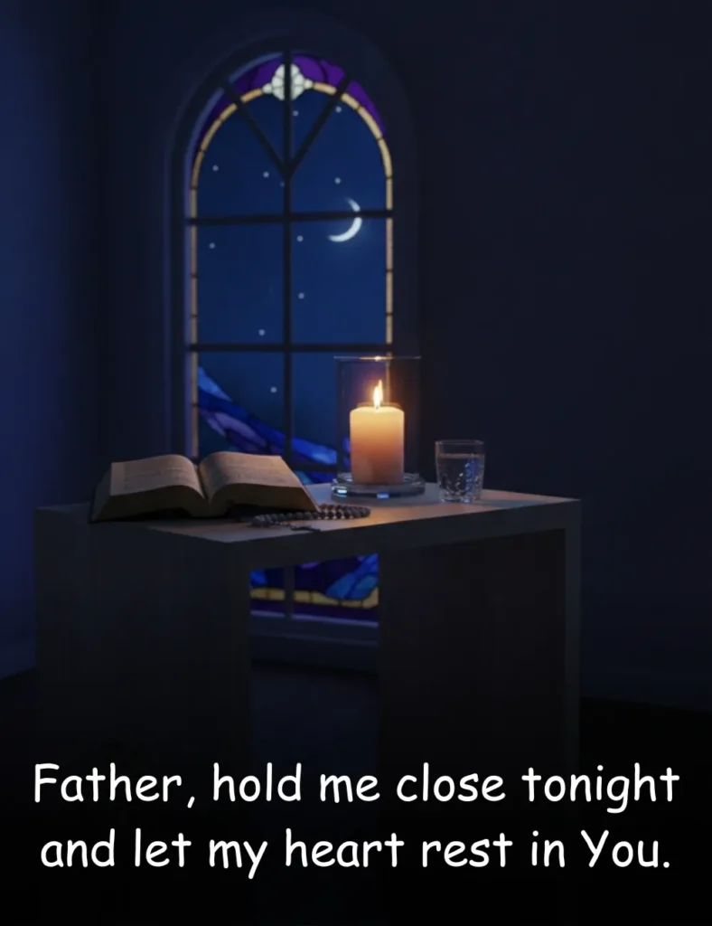 Father, hold me close tonight and let my heart rest in You.