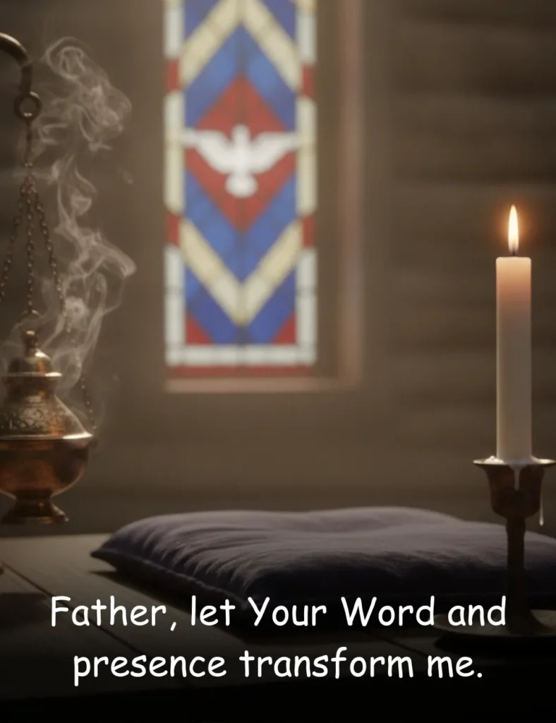 Father, let Your Word and presence transform me.