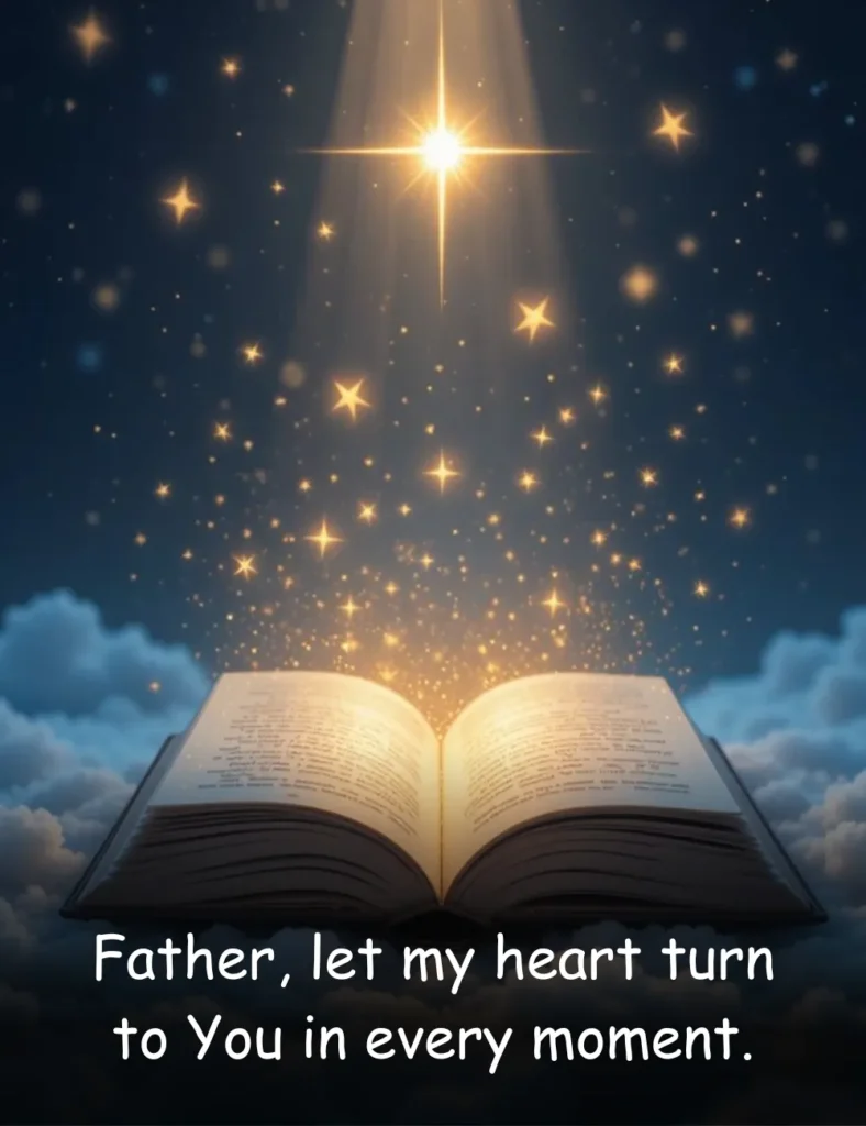 Father, let my heart turn to You in every moment.