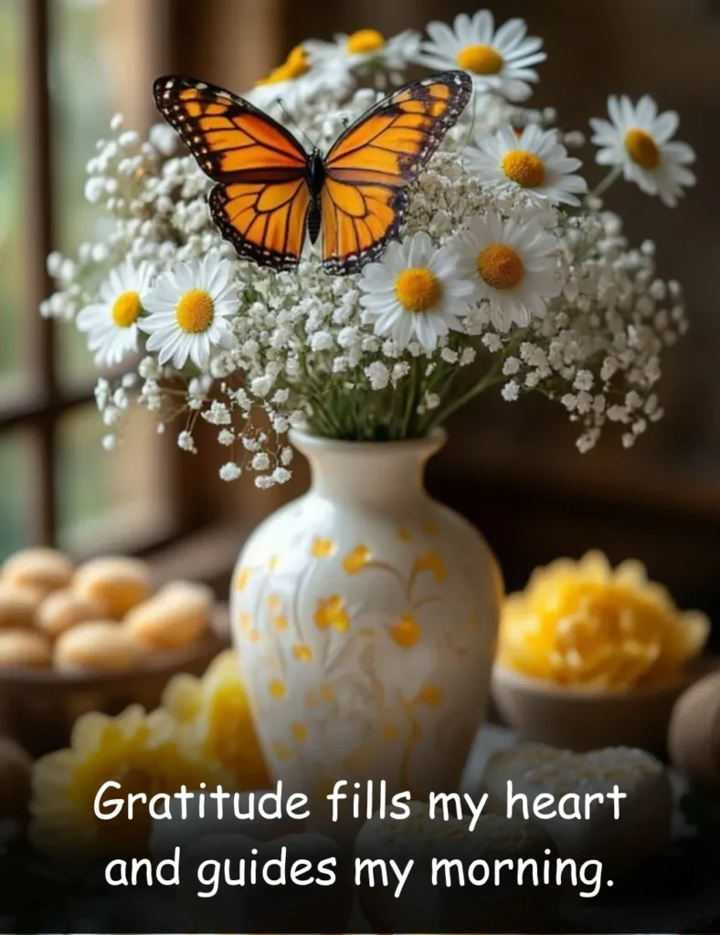 Gratitude fills my heart and guides my morning.