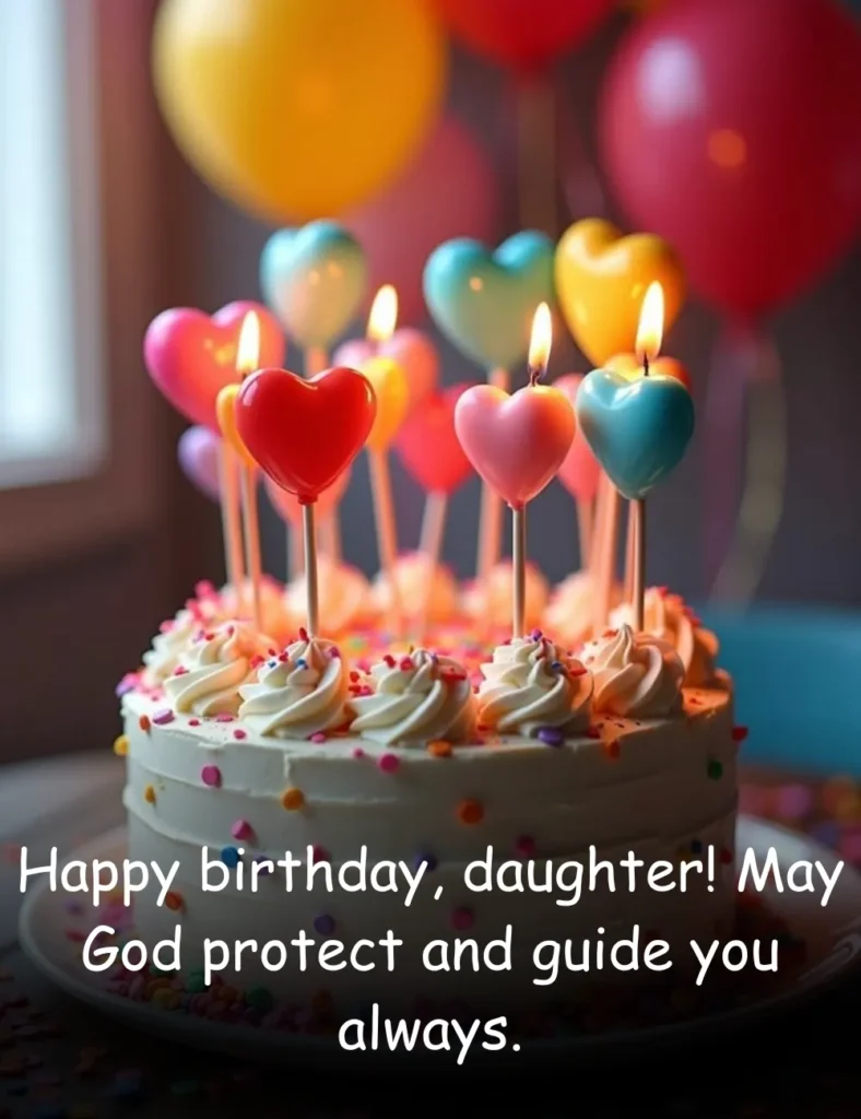 Happy birthday, daughter! May God protect and guide you always.