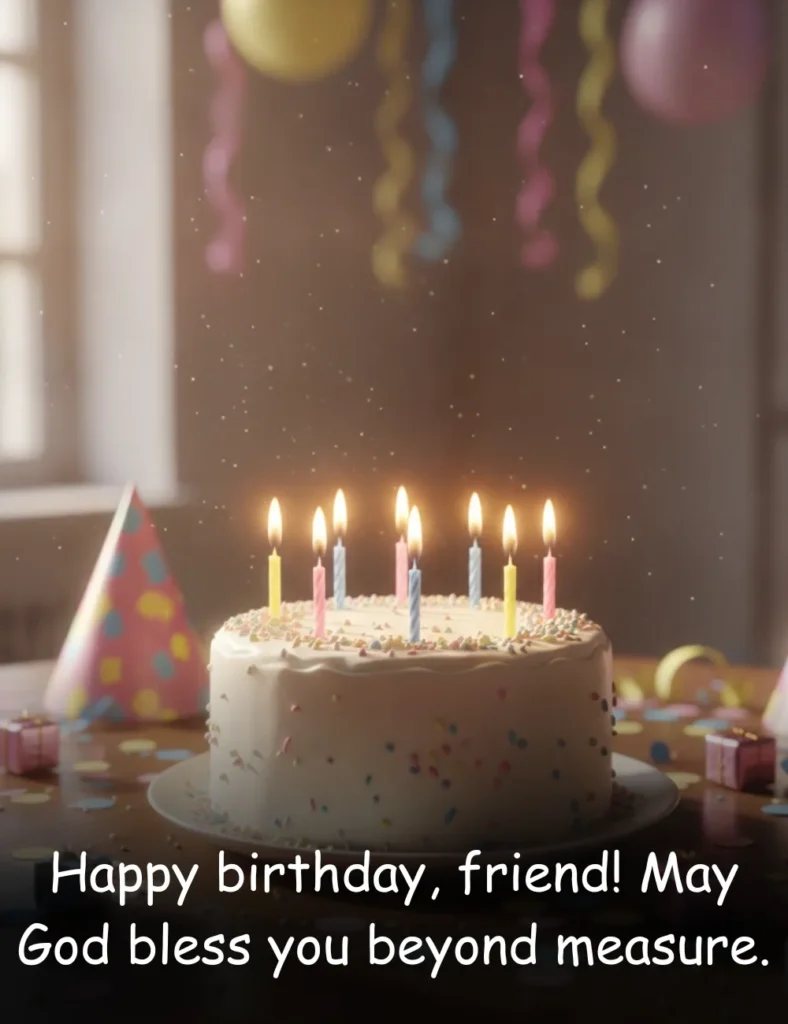 Happy birthday, friend! May God bless you beyond measure.