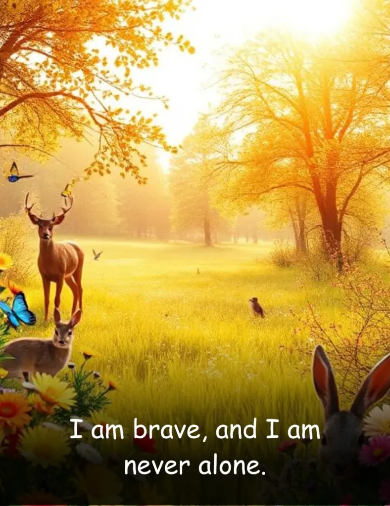 I am brave, and I am never alone.