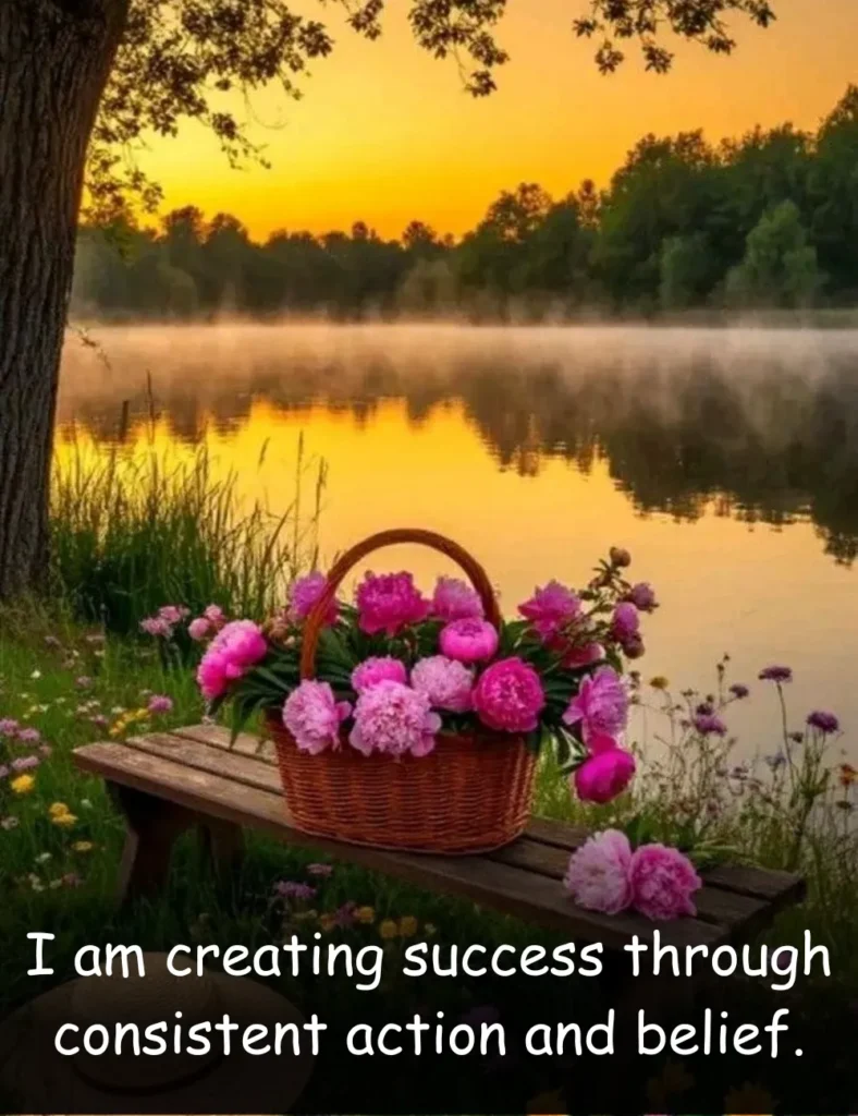 I am creating success through consistent action and belief.