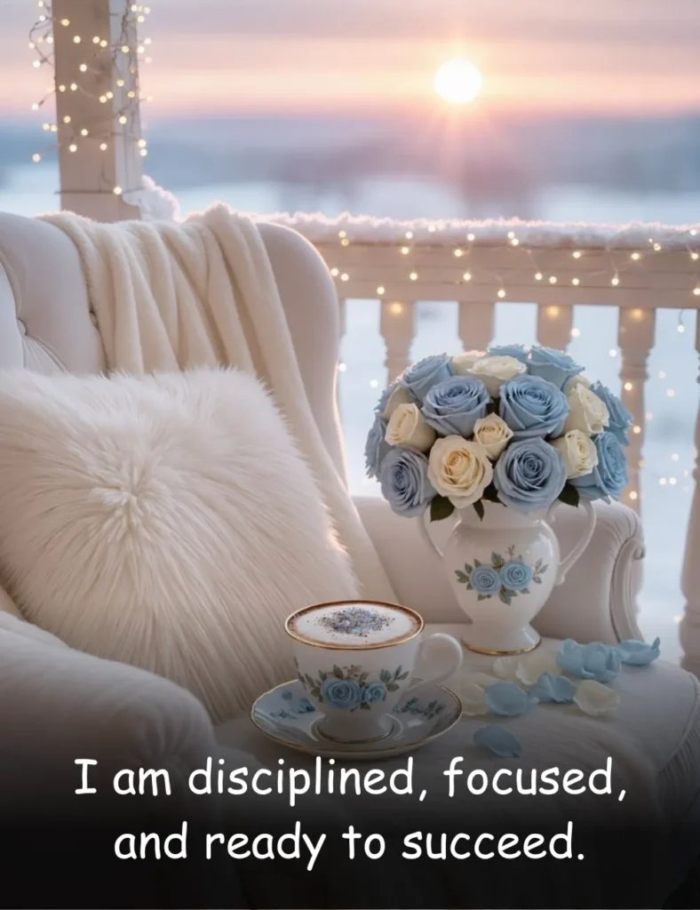 I am disciplined, focused, and ready to succeed.