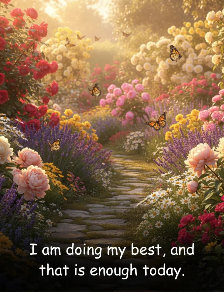 I am doing my best, and that is enough today.
