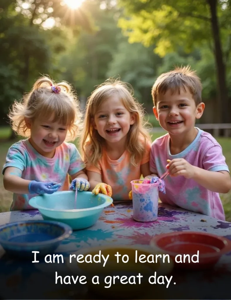 I am ready to learn and have a great day.