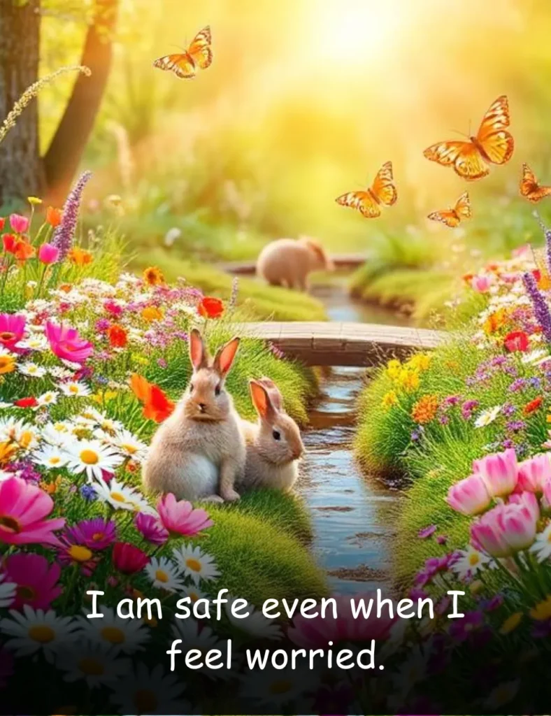 I am safe even when I feel worried.