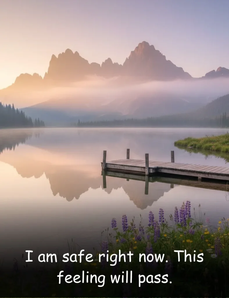 I am safe right now. This feeling will pass.