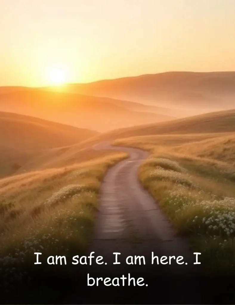 I am safe. I am here. I breathe.